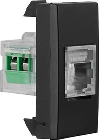 Modulo Tomada Para Telefone Rj11 Preto Inova Pro Class