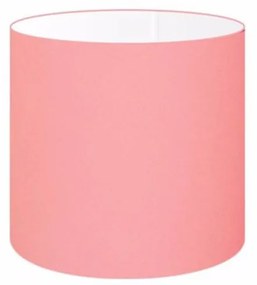 Cúpula Abajur Cilíndrica Cp-8005 Ø18x18cm Rosa Bebê
