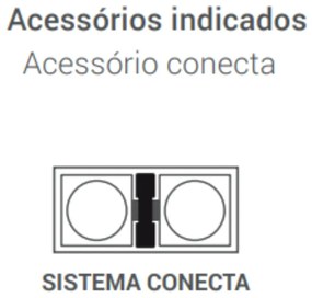Spot De Embutir Quadrado Recuado 13X13X4,4Cm 1 X Par20 - Branco | Opus...