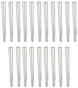 Kit 20 Pés de Metal 90 CM Hairpin Legs Aparador e Mesa de Canto Bronze G41