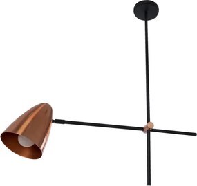 Pendente Aluminio Preto Cobre Soul