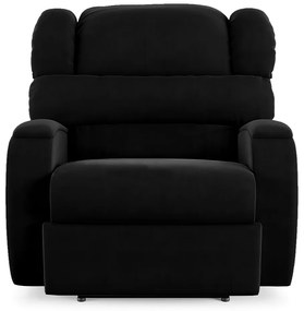Poltrona do Papai Sala de Cinema Reclinável Kylie Power Touch Massagem USB Veludo Preto G23