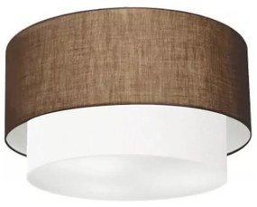 Plafon de Sobrepor Cilíndrico SP-3045 Cúpula Cor Café Branco