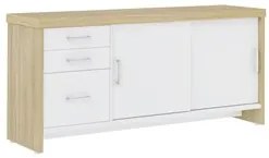 Conjunto Balcão Recepção em L e Balcão 2 Portas 3 Gavetas Corp A06 Olm