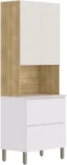 Paneleiro de Cozinha Torre Quente Minsk Z06 Branco/Soft/Freijó - Mpoze
