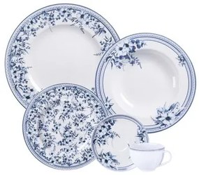 Aparelho de Jantar Tramontina Azzura em Porcelana Decorada 30 Peças