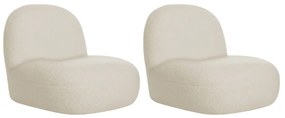 Kit 2 Poltronas Decorativas Amsterdã Bouclé - ADJ Decor