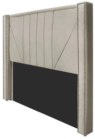 Cabeceira Casal Minsk P02 140 cm para cama Box Suede - ADJ Decor