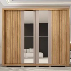 Guarda Roupa Casal 2 Portas de Correr com Espelho Moviment Buriti/Fend