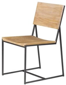 Cadeira York Metal Grafite DriftWood 83cm - 38020 Sun House