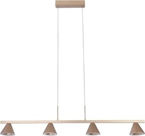 Pendente Led Metal Alumínio 38w 3000k Flora - CHAMPAGNE