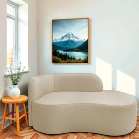 Divã Recamier Orgânico Tokyo 200cm Lado Direito Bouclé - ADJ Decor