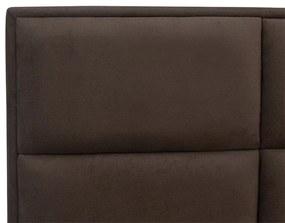 Cabeceira Painel Cama Box Solteiro 100cm Nina Suede Marrom - Sheep Estofados - Marrom