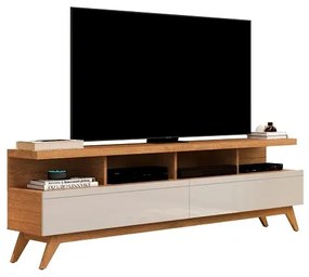 Rack Vivare 1.6 Wood Nature/Off White - Giga Móveis