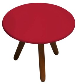 Mesa de Centro para Sala Laura Vermelho Semi Brilho - Decorar Estofados