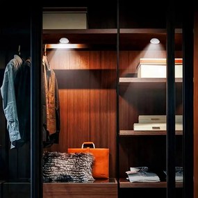 Kit 3 Lumin&aacute;ria L&acirc;mpada Led Spot Sem Fio Controle Remoto Para Quarto Cozinha Sala Jardim Escrit&oacute;rio Closet Guarda Roupa Arm&aacute;rio