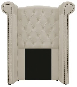 Kit Cabeceira e Calçadeira Veneza 100 cm Solteiro Suede Bege - ADJ Decor