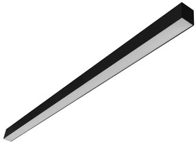 Plafon Led Sobrepor Retangular Preto 35,6w 4000k Fit40