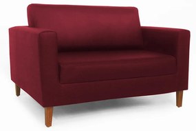 Namoradeira Decorativa Gabriela Suede Bordô