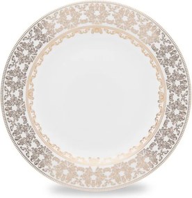 Jogo C/ 6 Pratos Sobremesa 23Cm - Porcelana  Porcelana