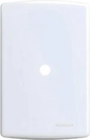Placa Saída De Fio Com Suporte 4x2 Branco Siena