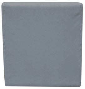 Rampa Pet Almofadada Veludo Cores para Cachorros e Gatos Rampinha Pet - Cinza Grafite