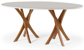 Mesa de Jantar Oval 4 Opções de Medidas - 2500mm