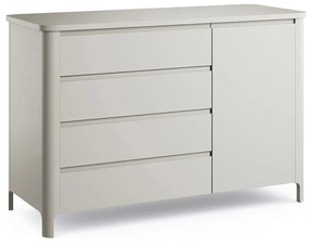 Cômoda Infantil Bloom 4 Gavetas 1 Porta Quater Móveis