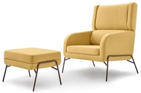 Conjunto Memphis Amarelo Base Aço Corten - 61816 Sun House