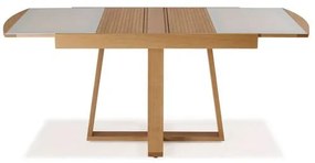Mesa Malau Elastica Tampo Vidro Fendi Claro 122cm - 59720 Sun House