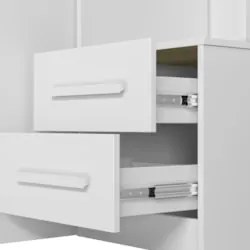 Guarda Roupa Casal Modulado Completo Lorena Z17 Branco - Mpozenato