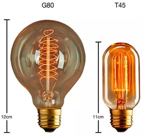 Luminária Lustre Retro Md-4162/4 Suporte Para Lâmpada / Não Inclusa - Bivolt