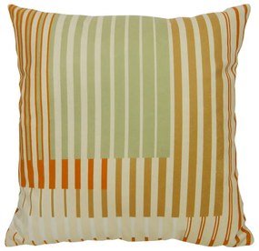 Capa de Almofada Olimpya em Suede Tons Verde Fendi - Listras - 60x60cm