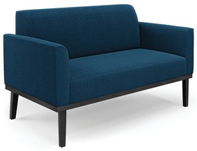 Sofá 2 Lugares Namoradeira Madeira Preto Marisa Bouclê D03 - D'Rossi - Azul