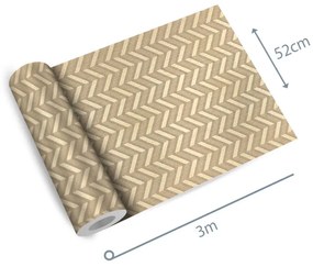 Papel de Parede Zig Traço Madeira