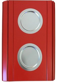 Bandeja Esteira para Braco de Sofa Porta Copo Aluminio Vermelho  - D'Rossi