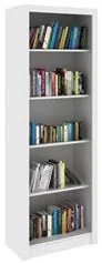 Estante Livreiro Multiuso 4 Prateleiras ME4104 Branco - Tecno Mobili