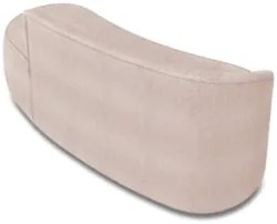 Sofá 3 Lugares Para Sala 180cm Orgânico Wendi Boucle Rose I01  - Mpoze