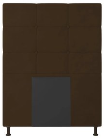 Cabeceira Stambul Para Cama Box Solteiro 90 cm Suede - D'Rossi - Marrom