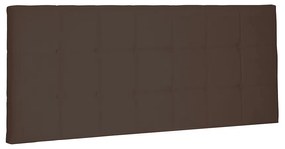 Cabeceira Painel Verona Para Cama Box Casal 140 cm Suede - D'Rossi - Café