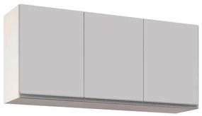 Armário Aéreo de Cozinha Lavanderia 03 Portas Tina 120 cm - D'Rossi - Branco