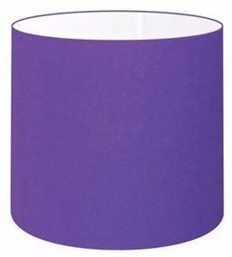 Cúpula em tecido cilíndrica abajur luminária cp-4046 18x18cm roxo