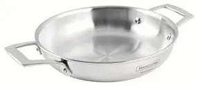 Frigideira Pergaminho Tramontina Aço Inox Corpo Triplo 20 cm 1,2 Litros