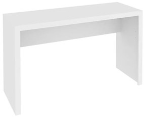 Mesa 127x46cm Escrivaninha Escritório Home Office Branca