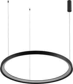 Pendente Led Metal Aluminio Grafite 60W 3000K Giro