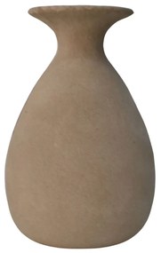 Vaso Bojudo com aba decorativo em Cerâmica - Machê Fosco