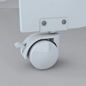 Berço 3 Em 1 Vira Mini Cama Mosquiteiro Rodinhas Em Mdf Pão de Mel