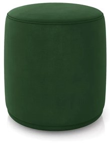 Puff Redondo Orgânico para Sala Malu Suede M11 - D'Rossi - Verde