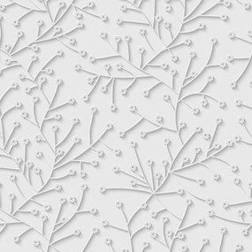 Papel de Parede Floral 3D 0.52m x 3.00m