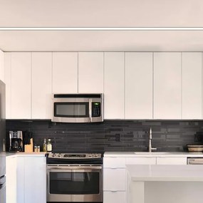 Perfil Led Embutir Aluminio Branco 28W 200Cm 24V Fit25 - LED BRANCO NEUTRO (4000K)